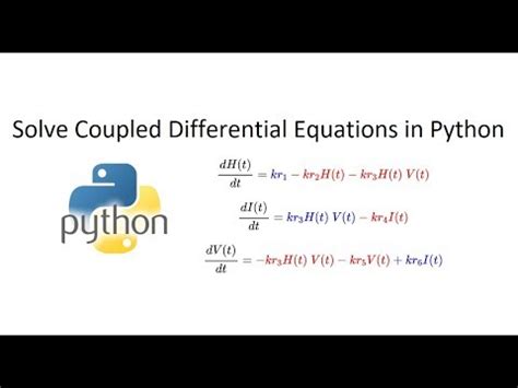 <b>Solve</b> a system of Partial <b>Differential</b> <b>Equations</b>. . Solving coupled differential equations in python